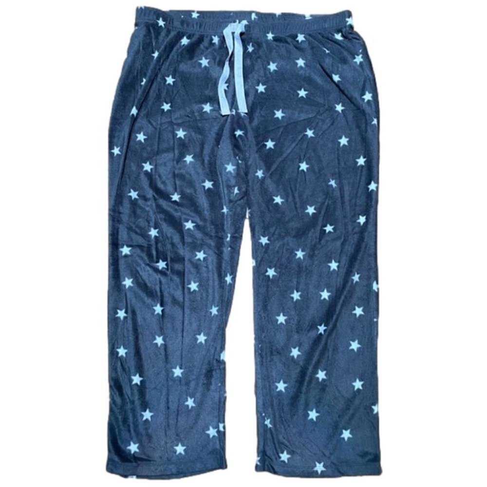 Reitmans Thin Cozy Flannel Pants, Grey With Stars, Lady’s 2X, NEW Without Tags
